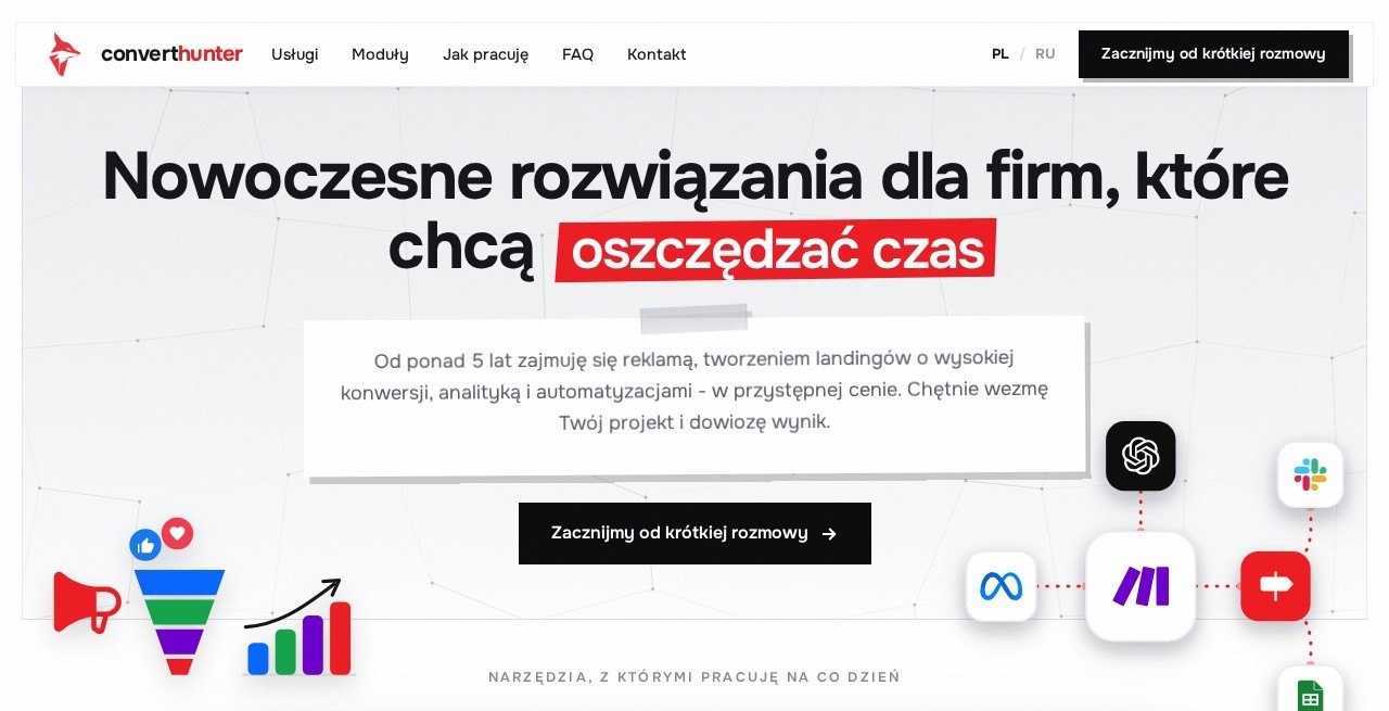 converthunter.pl - widok strony
